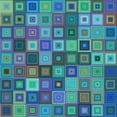 thumbnail image 1 of Ahgly Company Machine Washable Indoor Square Transitional Azure Blue Area Rugs, 4' Square, 1 of 7