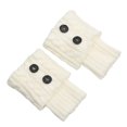 thumbnail image 3 of STETMN Women's Crochet Knitted Boot Socks Short Leg Warmers Boot Covers Button Decor Trendy Sock, 3 of 3