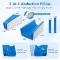 thumbnail image 4 of Hip Abduction Pillow for Hip Replacement Surgery, 2-in-1 Post Op Recovery Aid with Leg Separator Wedge & Straps for Knee Surgery Support, Abductor Foam Wedge Pillow, 4 of 6