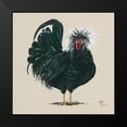thumbnail image 2 of Hollihocks Art 12x12 Black Modern Framed Museum Art Print Titled - Chicken, 2 of 5