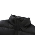 thumbnail image 6 of CaComMARK PI Men's Winter Vest Clearance Stand Up Collar Outdoor Casual Full Zipper Stand Collar Padded Vest Coats Sleeveless Jacket Black 16(4XL), 6 of 7