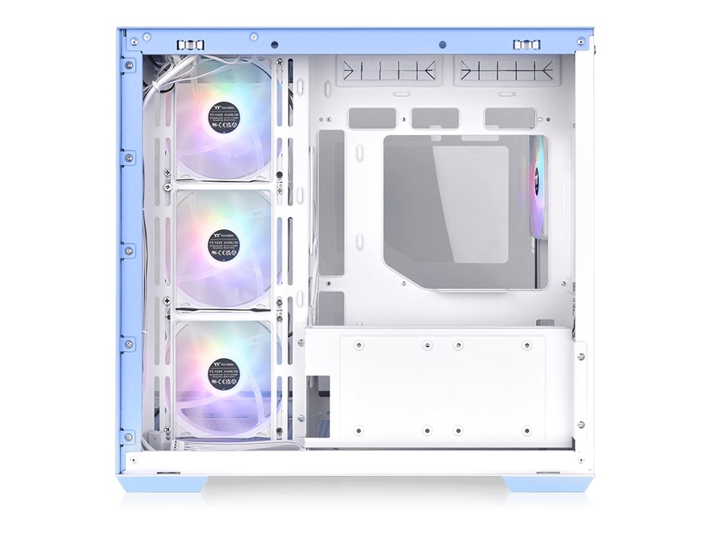 Thermaltake View 380 TG ARGB Hydrangea Blue ATX Case; 4x120mm ARGB Fans Included; Supports Hidden-Connector Motherboard; Front & Side Dual Tempered Glass Panel; CA-1Z2-00M1WN-00; 3 Year Warranty