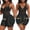 Black, variant on EQWLJWE Lace Bodysuit for Women Shapewear Bodysuit Tops V Neck Sleeveless Corset Body Suit Mid Thigh Body Shaper for Sculpting Butt-lifting Black(S-6Xl)
