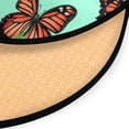 thumbnail image 2 of Floral Design with Butterflies Memory Foam Bath Mat 36" Absorbent Rug with Non Slip Base and 4 Bonus Pads, 2 of 6