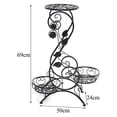 thumbnail image 3 of 3/4/6/7-Tier Metal Shelf Plant Stand, Wrought Iron Plants Stand Outdoor Metal Flower Pot Planters Rack Indoor European Style Plant Shelf Garden Decor, 3 of 15