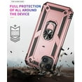 thumbnail image 4 of Entronix Case Designed for Apple iPhone 13 Mini Heavy Duty Case with Built-in Kickstand, Dual Layer Protection with Rotating Holder Ring, Sturdy Case for Apple iPhone 13 Mini, Pink, 4 of 5