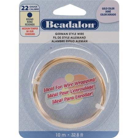 - German Style Wire-Gold Round - 22 Gauge, 32.8'
