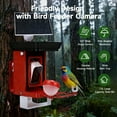 thumbnail image 6 of Smart Bird Feeder with Camera & AI Identification, 2.4GHz WiFi Solar Powered Outdoor Bird Feeder with Cam, 2K Live View, Instant Arrival Alerts, 6 of 8