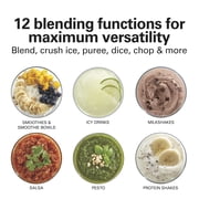 Hamilton Beach Power Elite Multi-Function Blender with Mess Free 40 oz. Glass Jar, 700 Watts, Black, 58148
