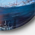 thumbnail image 3 of Designart 'Morning Glow Through The Christmas Forest By The River' Lake House Circle Metal Wall Art 36x36 - Disc of 36, 3 of 5