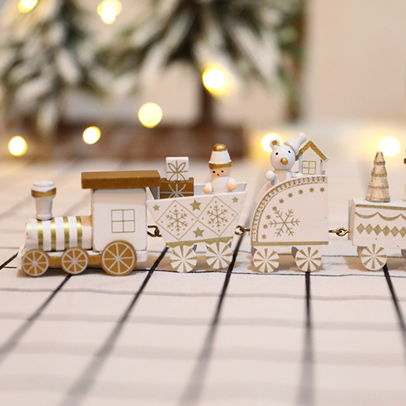 Wooden Christmas Train Christmas Decorations For Home Christmas Little