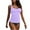 Purple Swimwear, variant on Htigea Bathing Suits for Women Tankini Tank Tops with Bikini Bottoms 2 Piece Slim Fit Swimsuit Tummy Control Swimwear Summer Beach Swim Sets White,S