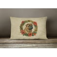 thumbnail image 4 of Shar Pei Christmas Flowers Throw Pillow 12 in x 16 in, 4 of 4