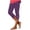 Purple, variant on MLQIDK Pedal Pushers for Women Crop Capri Pants Dressy Casual Knee Length High Waisted Plus Size Capris Trendy Summer Crop Capri Pants with Pockets Army Green 2XL