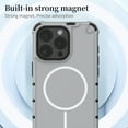 thumbnail image 4 of Magnetic Case for iPhone 13, Compatible with Mag-Safe, Classic Hybrid Magnetic Phone Case, Military Grade Drop Protection, Scratch-Resistant Back Rugged Cover for iPhone 13, Darkblue, 4 of 8