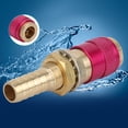 thumbnail image 1 of Hose 2pcs M10 Red Water Cooled & Gas Adapter Quick Connector Fitting For TIG Welding Torch, 1 of 7