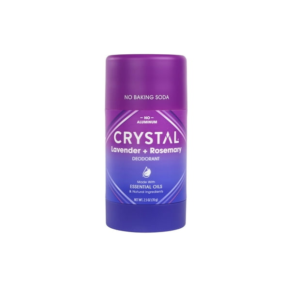 Desodorante Crystal Essence en barra de magnesio, 75 ml, lavanda y romero