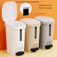 thumbnail image 4 of Wosthever Bote De Basura Con Tapa Contenedor De Basura Para Prevención De Olores Sin Esfuerzo Con Tapa Sellada Que Previene La Basura Suministros de limpieza para el hogar blanco, 4 of 4