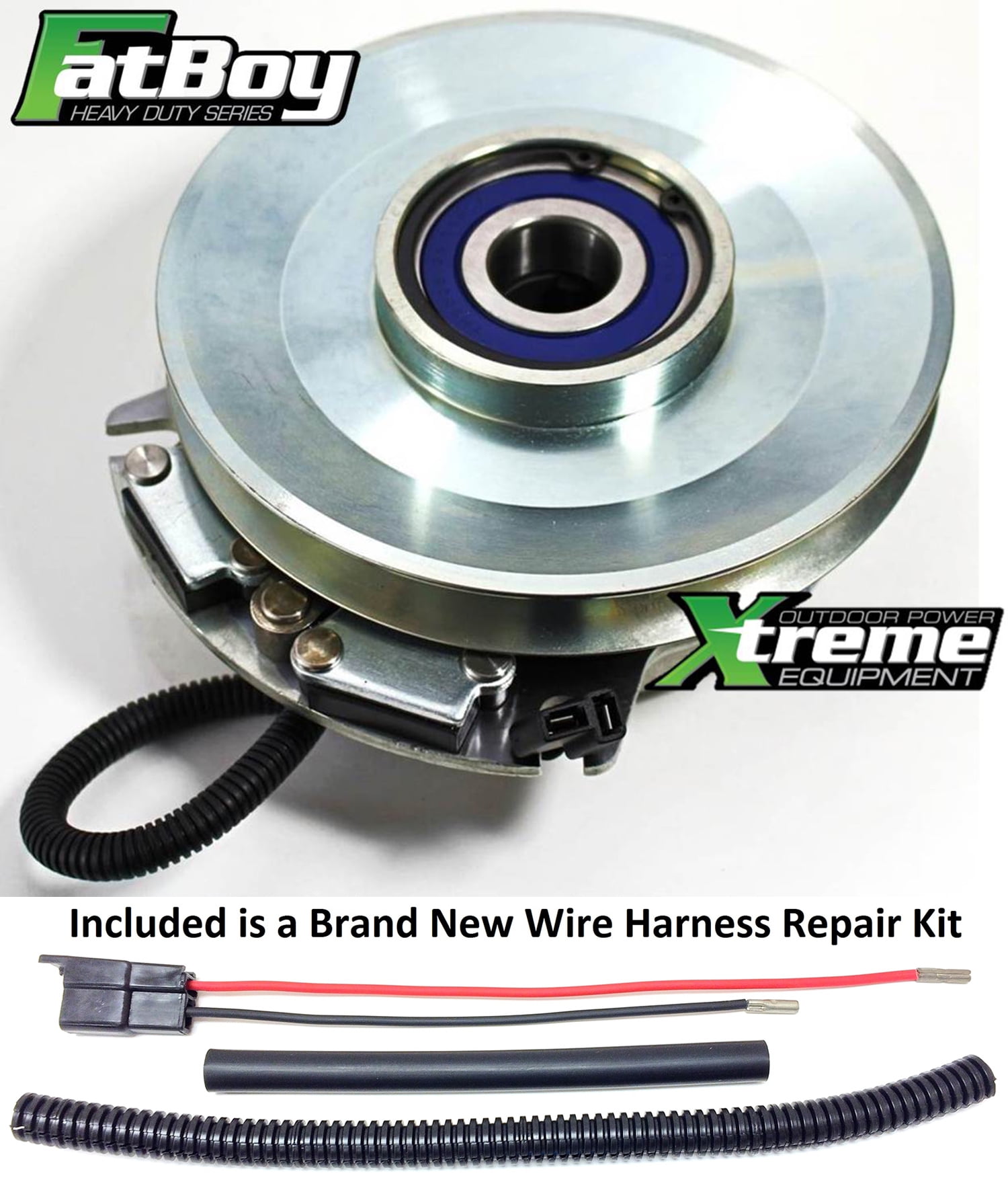 Bundle - 2 items: PTO Electric Blade Clutch, Wire Harness Repair Kit. Replaces Toro 110-0449 FatBoy PTO Clutch - w/Wire Harness Repair Kit OEM UPGRADE ...
