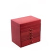 thumbnail image 1 of Bey-Berk International BB589RED Red Ostrich Leather Jewelry Chest, 1 of 1