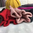 thumbnail image 5 of Bonnet Tricoté Pointu d'Hiver pour Enfants Garçon Fille Chapeau Torsadé (Rouge Violacé), 5 of 5