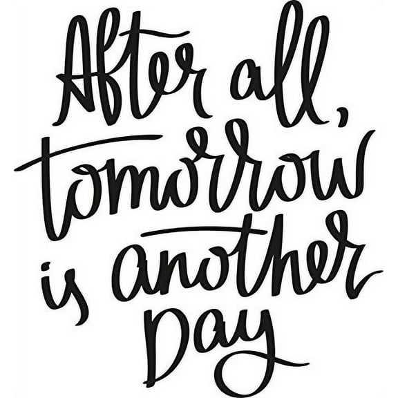 After All Tomorrow is Another Day Vinyl Wall Art Decal by Scripture Wall Art. Girls Room Decor, Great Gift, Girls Wall Decals,