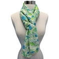 thumbnail image 7 of Blue Floral Print Summer Scarf, 7 of 7