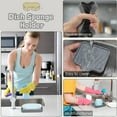 thumbnail image 2 of Bxaolu Silicone Soap Holder- Soap Dish with Drainage Perfect for Kitchen Counter, Scrub Holder, Sink Organizer,Soap Dishes,Sponge,Dispenser,bar Shower soap,Sink Tray(White-L,2PCS), 2 of 9