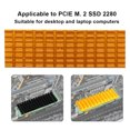 thumbnail image 3 of PCIE M.2 SSD 2280 Heat Sink Nano Heat-conductive Silicone Cooling Fin Cooler Radiator For Desktop Laptop Computer, 3 of 7