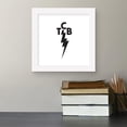 Tcb Flash Sticker Gallery Pops Elvis Presley - TCB Flash Icon Wall Art, White Framed ...
