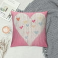 thumbnail image 2 of QZHH  Pink Love Valentines Day Pillow Covers Love Heart Valentines Day Throw Pillows Decorative Cushion Cases Valentine Decorations, 2 of 5
