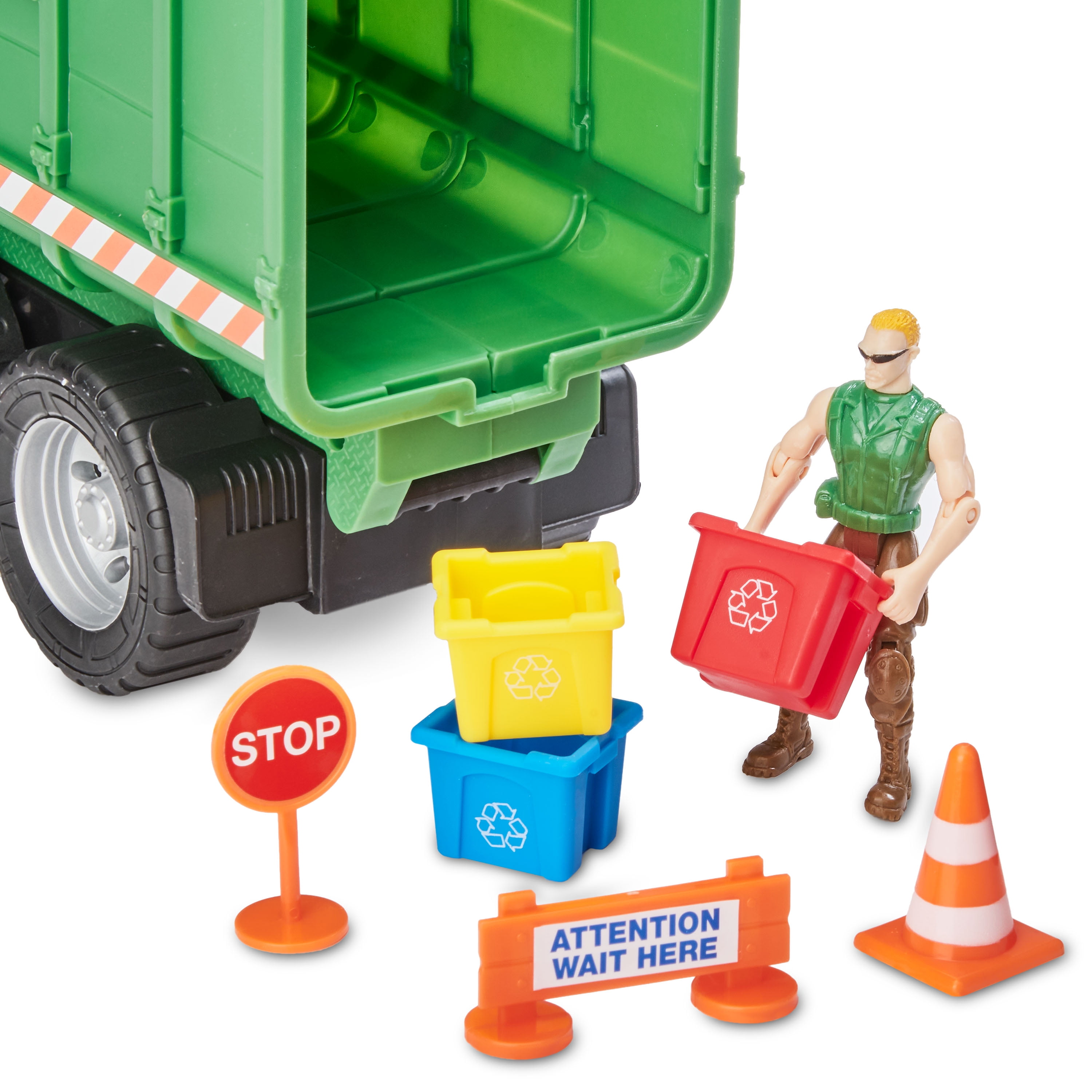 recycling truck playset
