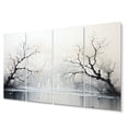 thumbnail image 2 of Designart "Simplicity Monochrome Serenity River" Modern Wall Art Prints Set, 2 of 5