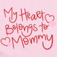 thumbnail image 2 of CafePress - My Heart Belongs To Mommy Baby Light Bodysuit - Baby Light Bodysuit, Size Newborn - 24 Months, 2 of 4