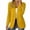 Yellow, variant on SAWOBUUN Womens Open Front Blazer Jacket Long Sleeve Casual Office Lightweight Suit Cardigan
