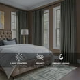 thumbnail image 5 of Half Price Drapes Pepper Gray Heritage Plush Velvet Room Darkening Curtains (1 Panel), 50W X 120L, 5 of 10