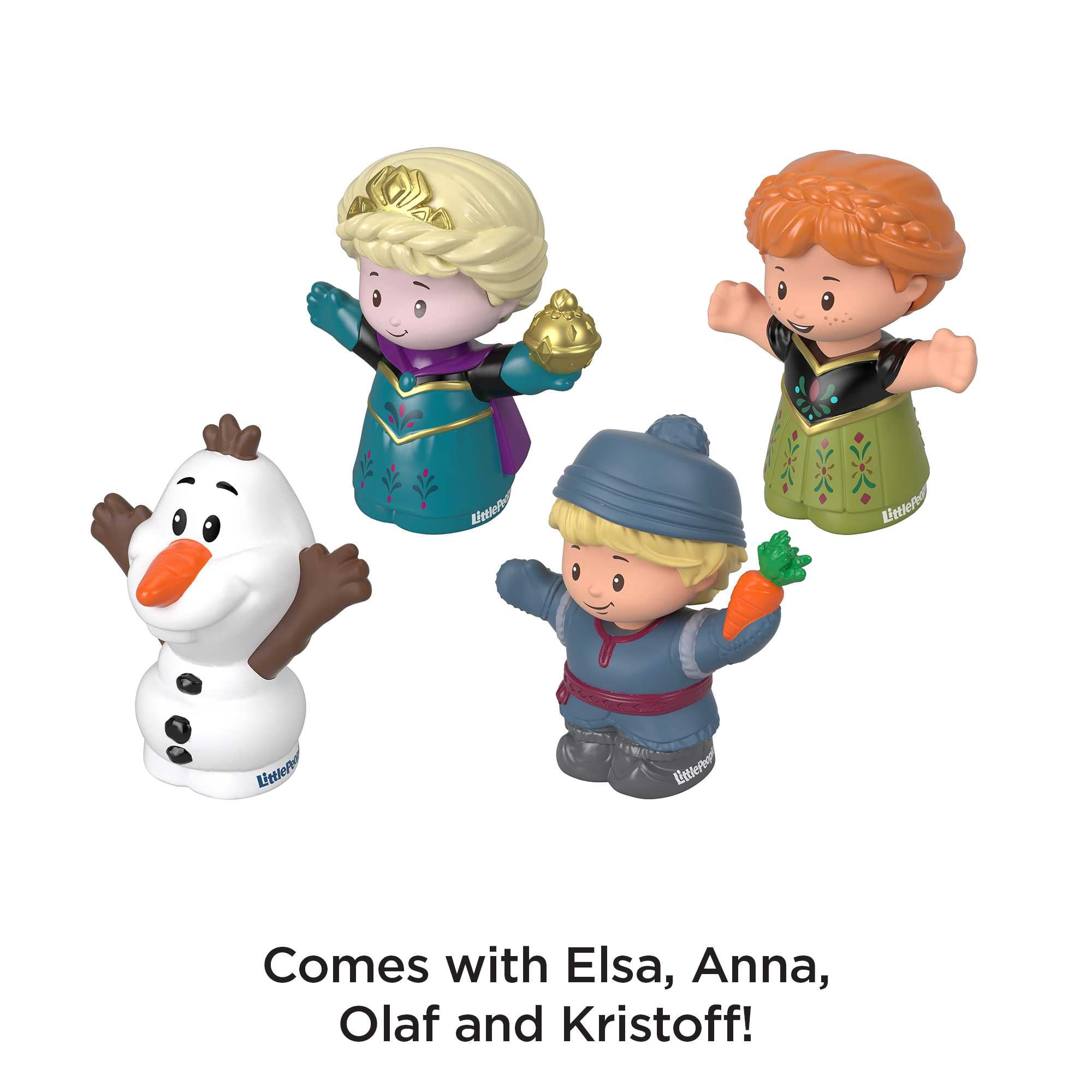 Disney Frozen Elsa & Friends Little People Figure Set for Toddlers, 4 Characters