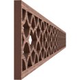 thumbnail image 3 of Ekena Millwork 46 3/8"W x 4"H x 3/8"T Resort Fretwork Moulding, Walnut, 3 of 13