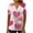 Multicolor5, variant on Lmnyox Women's Short Sleeve Shirt Heart Graphic V Neck Button Tunic Tops Valentine's Day Casual T Shirt Clothes
