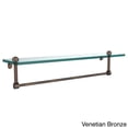 thumbnail image 3 of Glass Vanity Shelf with Integrated Towel Bar - Polished Chrome / 22 Inch, 3 of 5