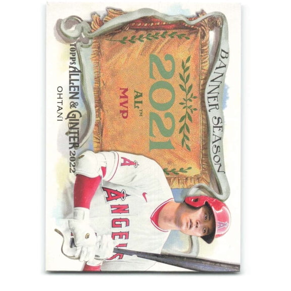 2022 Topps Allen and Ginter Banner Seasons #BS-5 Shohei Ohtani Los Angeles Angels  MLB Baseball Trading Card