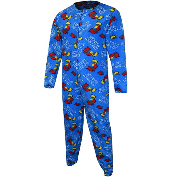 American Rag Mens Christmas Don't Bust My Bulbs One Piece Union Suit Pajama (Large)