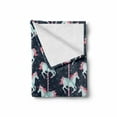 thumbnail image 2 of Baby Soft Flannel Fleece Throw Blanket, Carousel Horses Playthings Merry Go Round Joyful Circus Amusement Park, Cozy Plush for Indoor and Outdoor Use, 50" x 60", Indigo Pale Blue Pink, by Ambesonne, 2 of 6