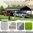 thumbnail image 6 of 13 x 26.5 FT Metal Carport for 2 Cars, Heavy-Duty Steel Car Canopy with Scratch-Proof Film & Kit, Outdoor Metal Garage Shelter for Cars, Trucks, Boats, RV, 6 of 7
