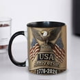 thumbnail image 5 of US Flag Pattern Ceramic Mug USA 1776-2026 Anniversary Mug Cup Independence Day Ornament Wine Cup 250th Anniversary Style, 5 of 6