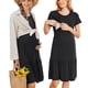 thumbnail image 1 of Vestido de maternidad Apalfuy lactancia doble cara negro S, 1 of 2