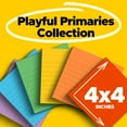 thumbnail image 3 of Post-it Pads in Playful Primary Collection Colors, Note Ruled, 4" x 4", 90 Sheets Per Pad, 6 Pads Per Pack, 3 of 14