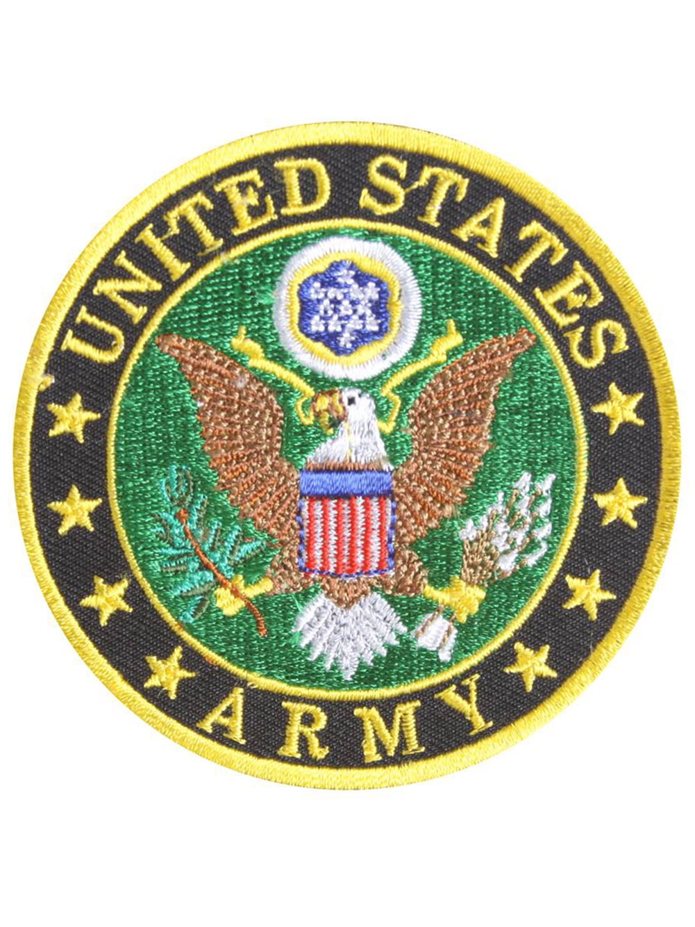 Army Seal & Emblem Iron On Sew On Embroidered Patch 2"x 3 " U.S 