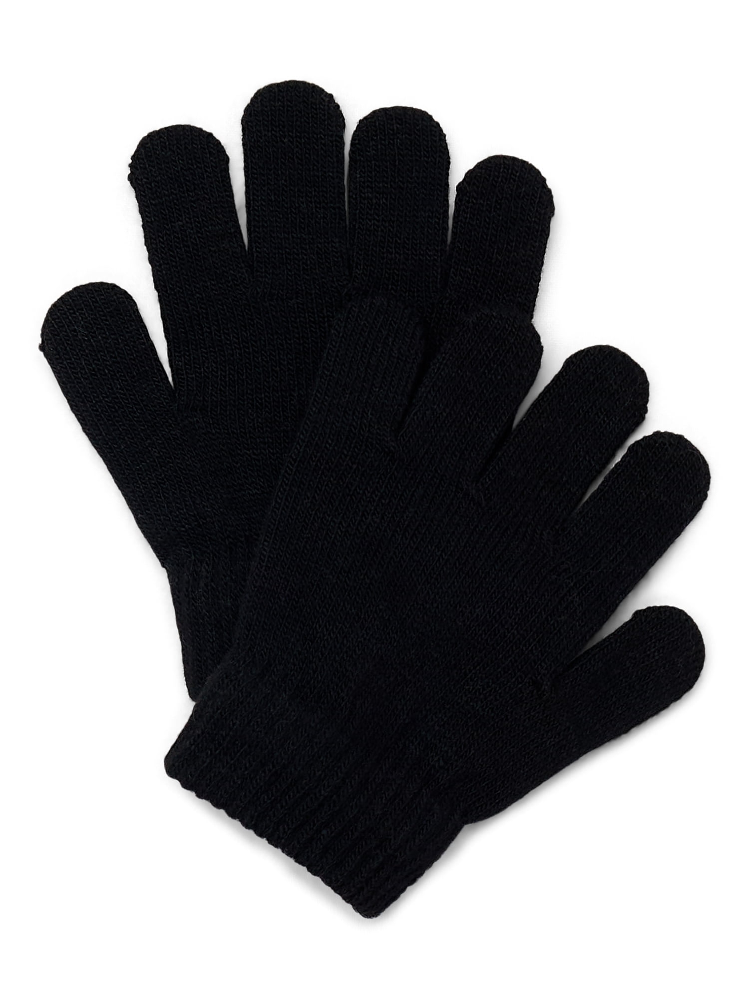 Wonder Nation Toddler Knit Gloves, 2-Pack