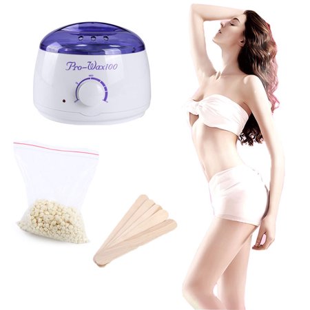 Walfront Wax Warmer Hair Removal Hot Wax Warmer Home Waxing Kit